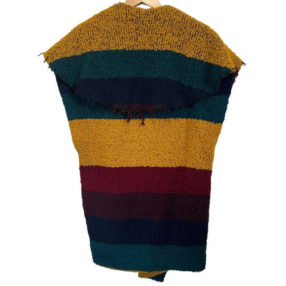 Alice + Olivia Muriel Striped Wool Oversized Vest Shawl Size XS - Picture 11 of 14